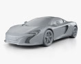 McLaren 650S Can-Am 2018 3D模型 clay render