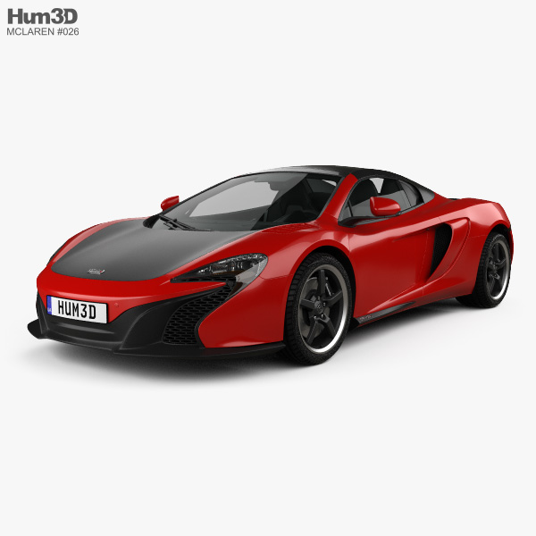 McLaren 650S Can-Am with HQ interior 2018 3D model