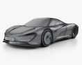 McLaren Speedtail 2021 3D 모델  wire render