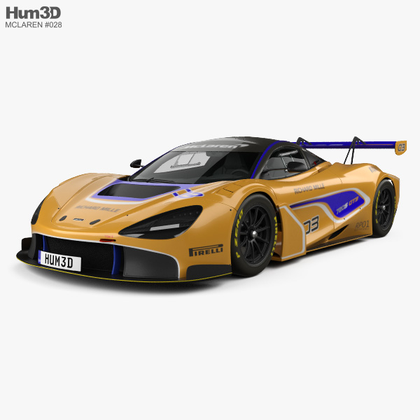 McLaren 720S GT3 2021 3D-Modell