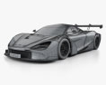 McLaren 720S GT3 2021 3d model wire render
