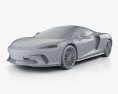 McLaren GT 2023 3D-Modell clay render