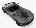 McLaren Elva 2023 3D模型 顶视图