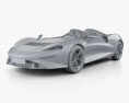 McLaren Elva 2023 Modello 3D clay render