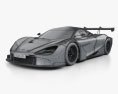 McLaren 720S GT3 avec Intérieur 2019 Modèle 3d wire render