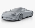 McLaren 765LT 2022 Modelo 3D clay render