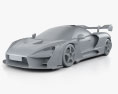 McLaren Senna LM 2024 Modello 3D clay render