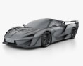 McLaren Sabre 2024 Modèle 3d wire render
