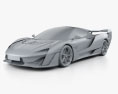 McLaren Sabre 2024 3d model clay render