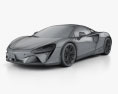 McLaren Artura 2024 3D 모델  wire render