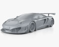McLaren MP4-12C GT3 2014 3D-Modell clay render