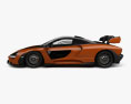 McLaren Senna with HQ interior 2022 3d model side view