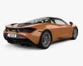 McLaren 720S з детальним інтер'єром 2023 3D модель back view