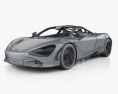 McLaren 720S con interior 2023 Modelo 3D wire render