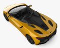 McLaren Artura spider 2024 3D-Modell Draufsicht