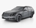 Mercedes-Benz E级 Estate 2009 3D模型 wire render
