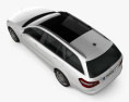 Mercedes-Benz E-Klasse Estate 2009 3D-Modell Draufsicht