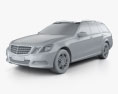 Mercedes-Benz E级 Estate 2009 3D模型 clay render