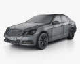 Mercedes-Benz E级 2010 3D模型 wire render