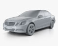 Mercedes-Benz Classe E 2010 Modello 3D clay render
