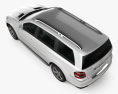 Mercedes-Benz GL-Klasse 2012 3D-Modell Draufsicht