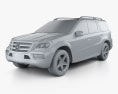 Mercedes-Benz GL 클래스 2012 3D 모델  clay render