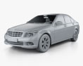 Mercedes-Benz C-Klasse 2013 3D-Modell clay render