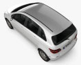 Mercedes-Benz B级 2013 3D模型 顶视图