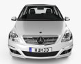 Mercedes-Benz B级 2013 3D模型 正面图