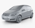 Mercedes-Benz B 클래스 2013 3D 모델  clay render