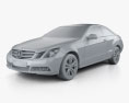 Mercedes-Benz E级 coupe 2011 3D模型 clay render