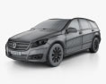Mercedes-Benz R级 2013 3D模型 wire render
