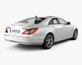 Mercedes-Benz CLS级 (W218) 2014 3D模型 后视图