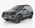 Mercedes-Benz MLクラス 2011 3Dモデル wire render