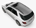 Mercedes-Benz ML-Klasse 2011 3D-Modell Draufsicht