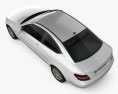 Mercedes-Benz C级 coupe 2014 3D模型 顶视图
