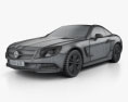 Mercedes-Benz SLクラス 2015 3Dモデル wire render