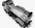 Mercedes-Benz Actros Betonmischwagen 2014 3D-Modell Draufsicht