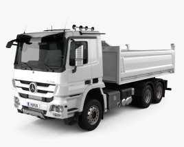 Mercedes-Benz Actros Tipper 3アクスル 2014 3Dモデル