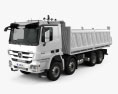 Mercedes-Benz Actros Tipper 4アクスル 2014 3Dモデル