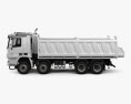 Mercedes-Benz Actros Tipper 4アクスル 2014 3Dモデル side view