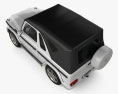 Mercedes-Benz G级 敞篷车 3门 2011 3D模型 顶视图