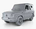 Mercedes-Benz G级 敞篷车 3门 2011 3D模型 clay render