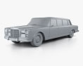 Mercedes-Benz 600 W100 Pullman 1964 3Dモデル clay render