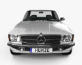 Mercedes-Benz SL-Klasse R107 coupé 1972 3D-Modell Vorderansicht