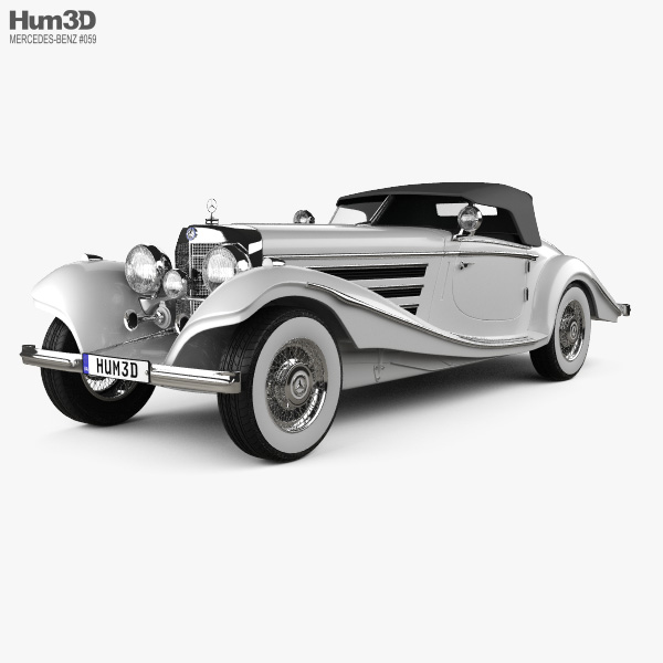 Mercedes-Benz 500K Special Roadster 1936 3D model