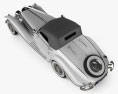 Mercedes-Benz 500K Special 雙座敞篷車 1936 3D模型 顶视图