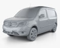 Mercedes-Benz Citan Panel Van 2016 3D модель clay render