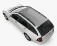 Mercedes-Benz C 클래스 (W203) estate 2007 3D 모델  top view