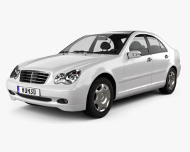 3D model of Mercedes-Benz C 클래스 (W203) 세단 2006